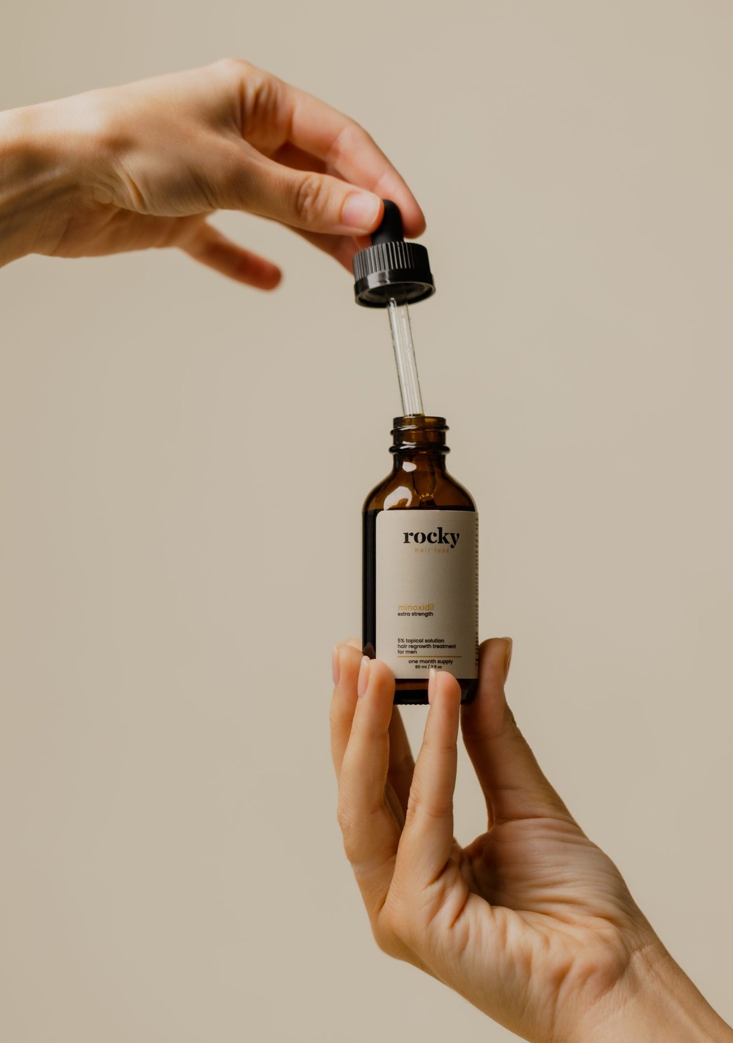 Minoxidil bottle